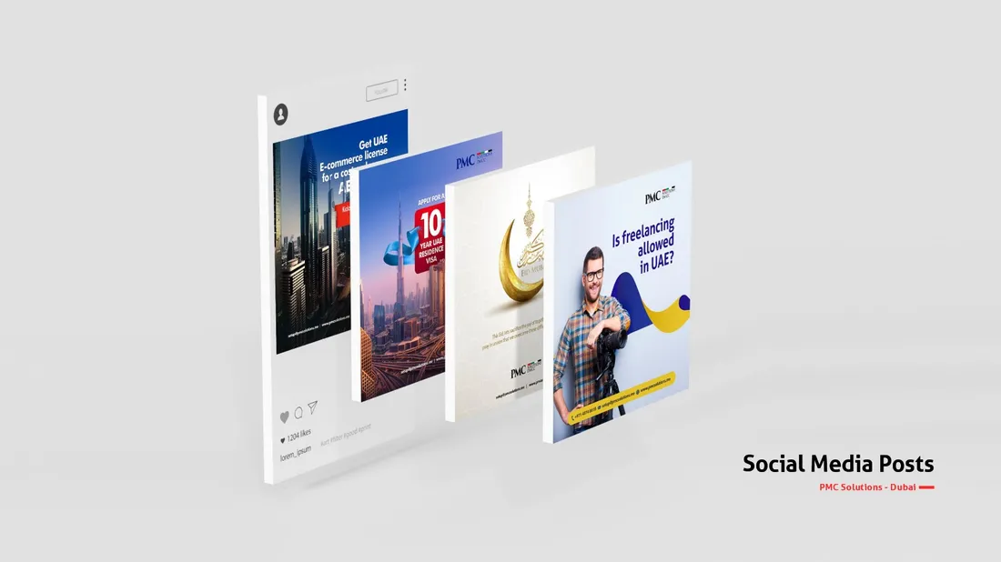 PMC Solutions social media posts