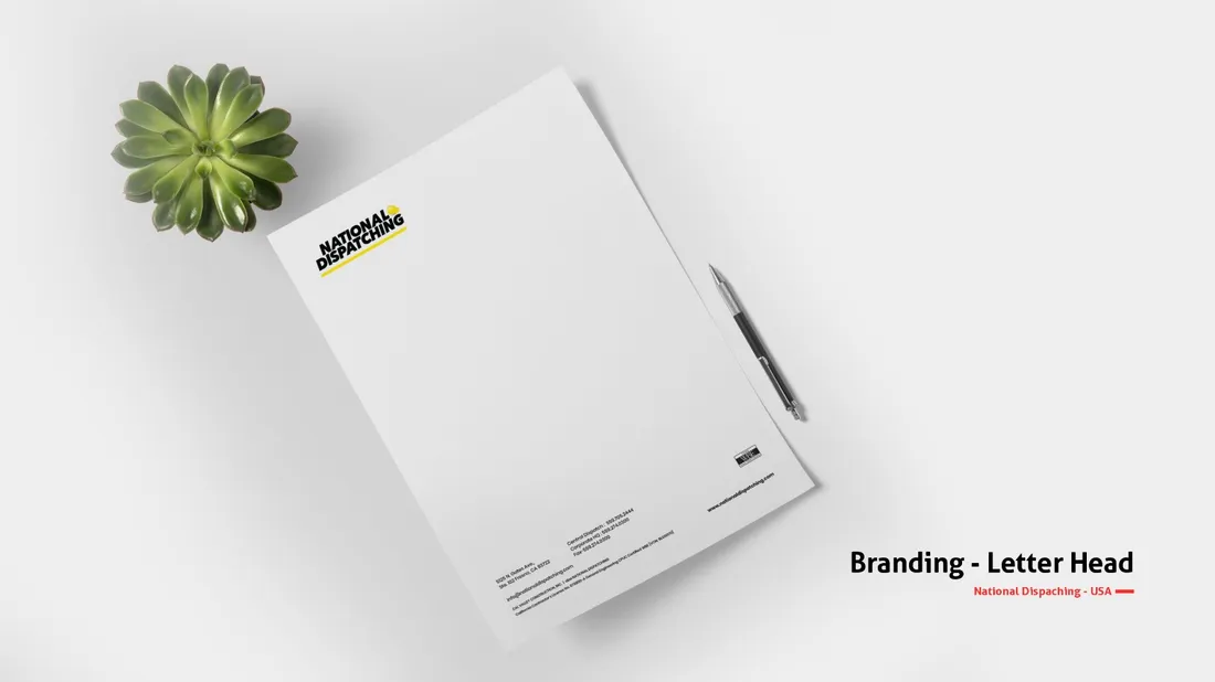 National Dispatching letterhead