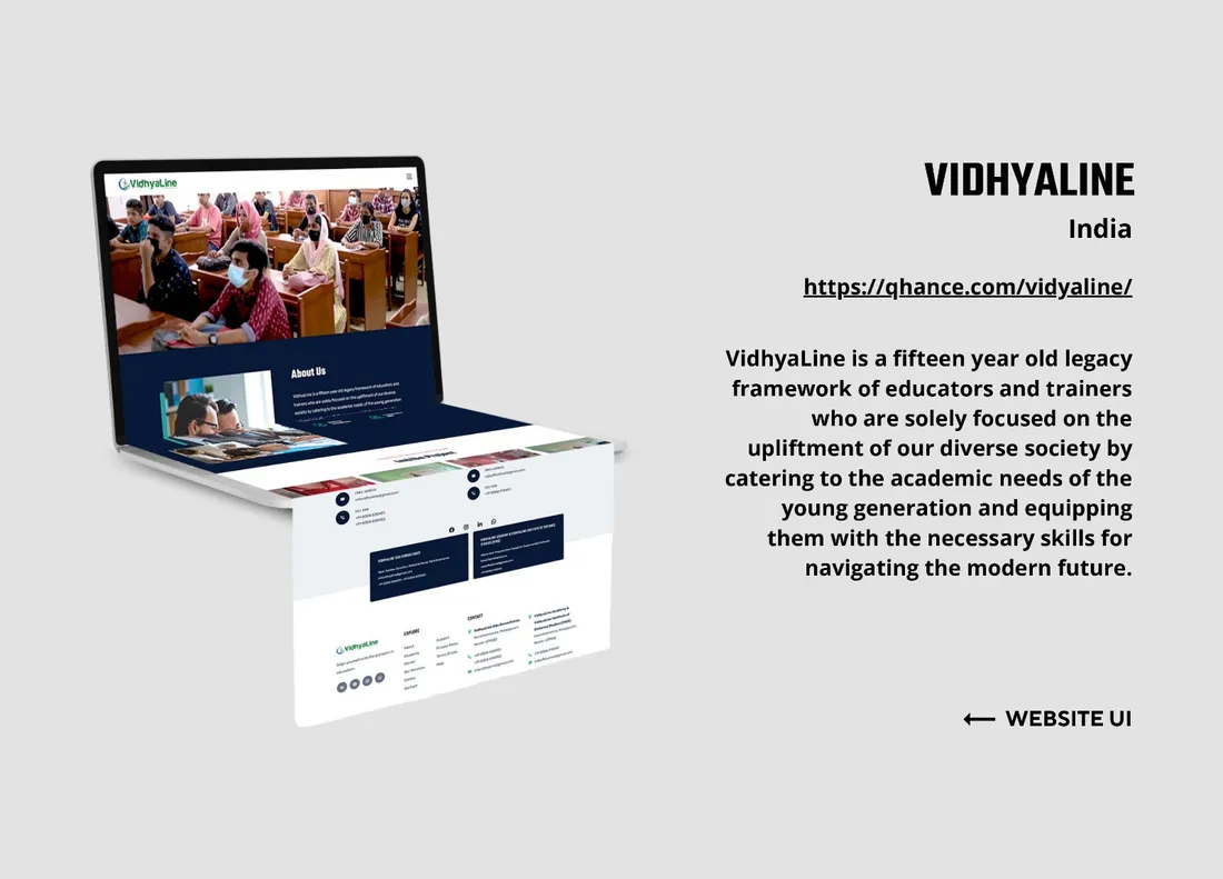 VidhyaLine website